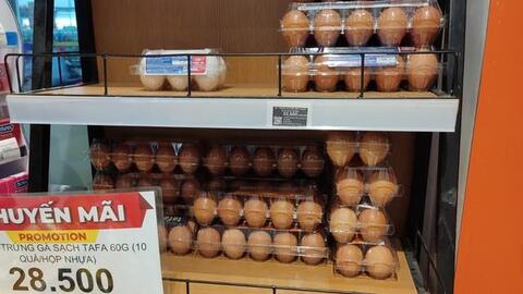 Giá trứng gà tăng lên mức 33.000 – 35.000 đồng/chục