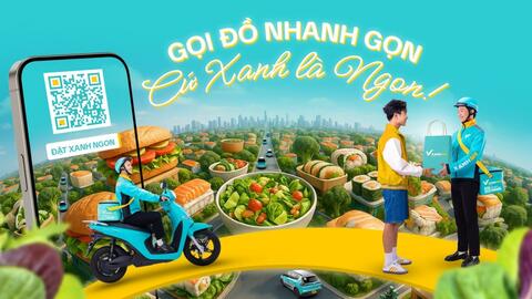 Chính thức ra mắt dịch vụ giao đồ ăn Xanh SM Ngon