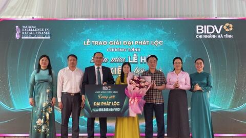 Khách hàng may mắn “đón lộc” hơn 686 triệu đồng từ BIDV