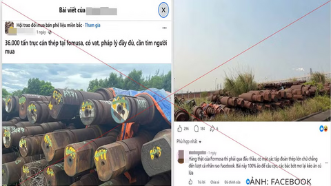 Formosa Hà Tĩnh cảnh báo tin giả rao bán 36.000 tấn thép