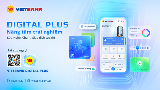 Vietbank Digital Plus - Ngân hàng số cho người dùng hiện đại