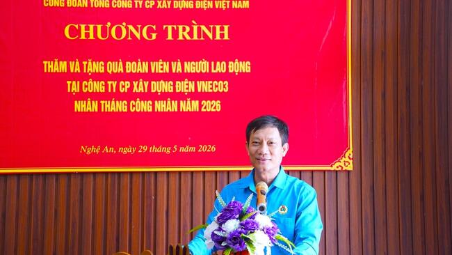Công đoàn Công Thương Việt Nam thăm hỏi người lao động VNECO3