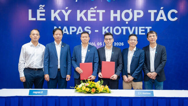 NAPAS - KiotViet hợp tác mở rộng hệ sinh thái thanh toán VietQR