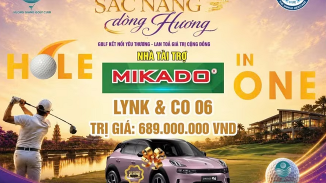 Sắp diễn ra Giải Golf 'Đồng hành cùng Di sản lần thứ 2' tại TP Huế