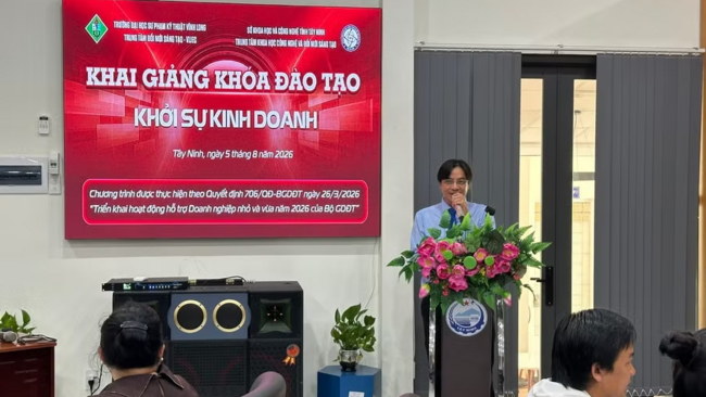 Trường ĐH Sư phạm Kỹ thuật Vĩnh Long đồng hành cùng doanh nghiệp khởi nghiệp