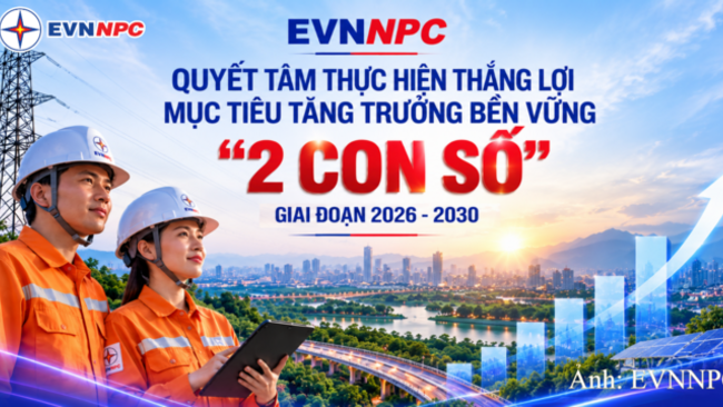 EVNNPC đặt mục tiêu tăng trưởng bền vững giai đoạn 2026-2030