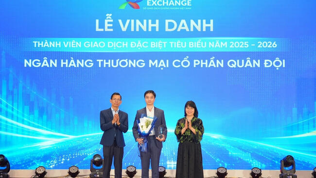 MB được vinh danh là thành viên giao dịch đặc biệt tiêu biểu trên thị trường trái phiếu