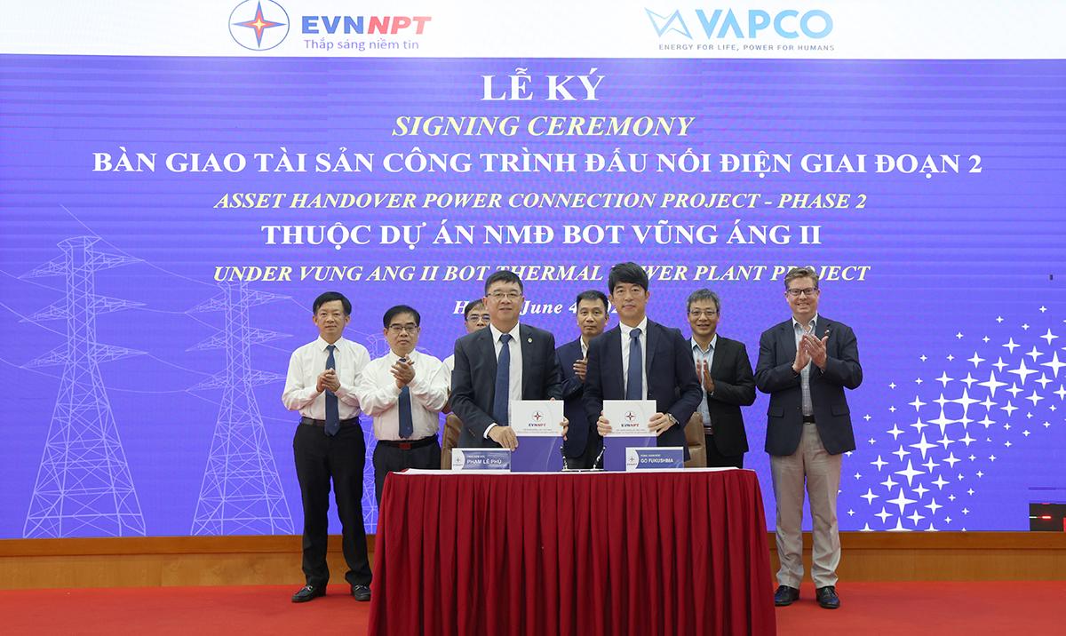 EVNNPT tiếp nhận tài sản - Công trình đấu nối điện thuộc Dự án Nhà máy nhiệt điện BOT Vũng Áng II