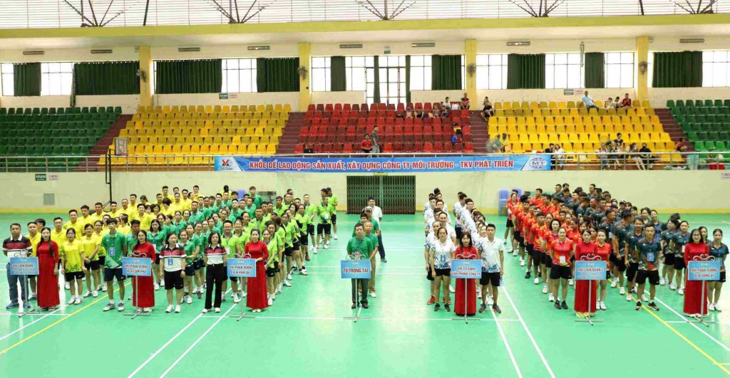 Khai mạc giải thể thao Công ty Môi trường - TKV 2025