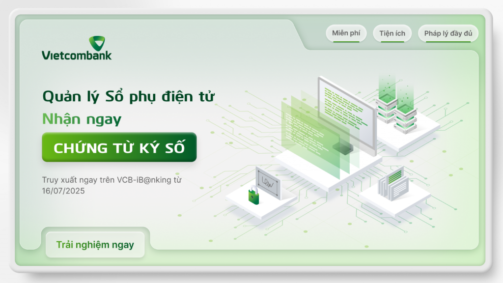 Vietcombank tạo đột phá trong số hóa dịch vụ tài chính doanh nghiệp