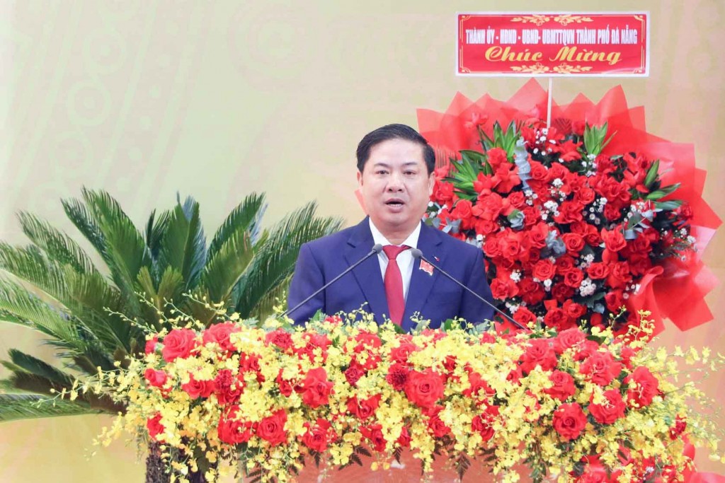 Bí thư Thành ủy Đà Nẵng Lương Nguyễn Minh Triết phát biểu khai mạc.