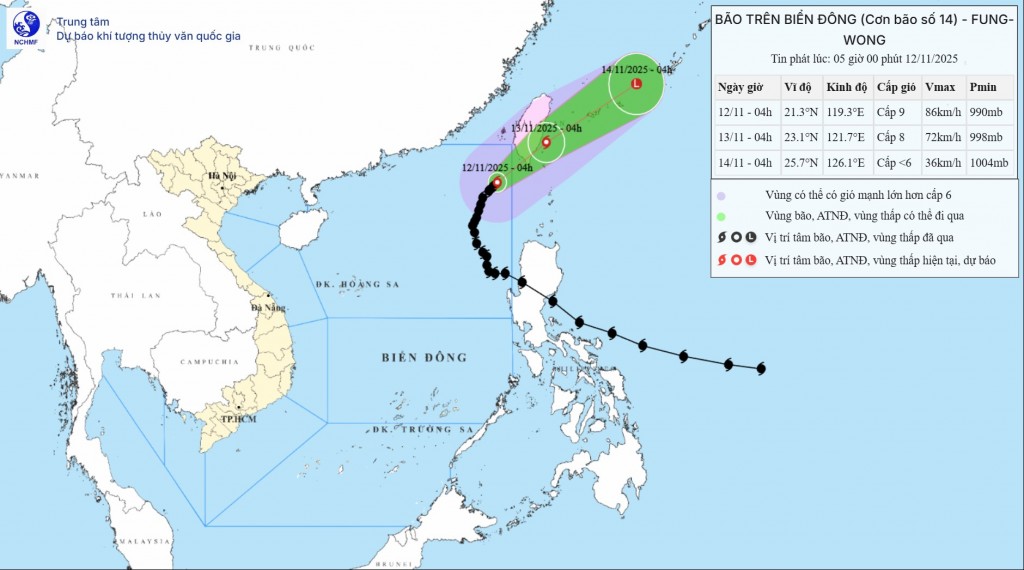 Bão số 14 đổi hướng, Bắc Bộ đón không khí lạnh tăng cường