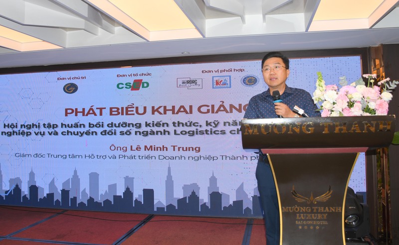 Ông Lê Minh Trung - Giám đốc Trung tâm Hỗ trợ và Phát triển doanh nghiệp TP. Hồ Chí Minh (Sở Công Thương). Ảnh: Minh Khuê.