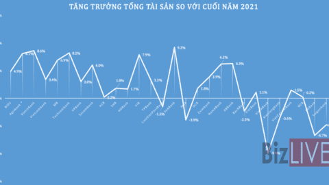 "GDP" của nhiều ngân hàng sụt giảm