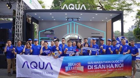 AQUA Việt Nam đồng hành cùng Giải chạy Marathon Quốc tế Di sản Hà Nội 2023