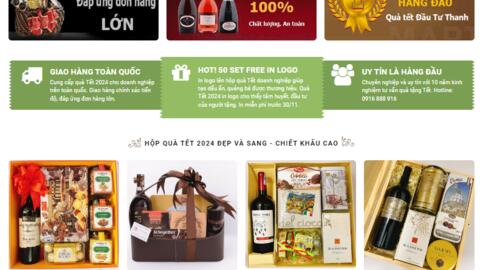 Đặt quà Tết tại website uy tín của Đầu Tư Thanh