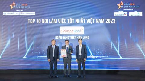 Viet Research: KienlongBank - Top 10 Nơi làm việc tốt nhất Việt Nam ngành Ngân hàng