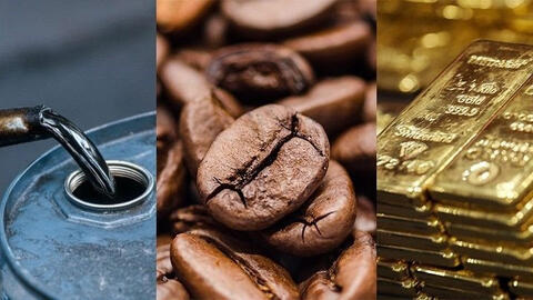 Thị trường ngày 13/12: Giá dầu giảm hơn 3%, vàng ổn định, cà phê robusta tăng 4%