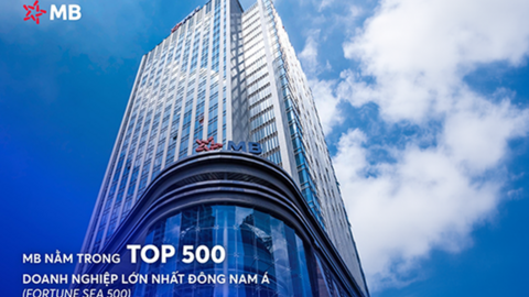 MB lọt top 100 doanh nghiệp lớn nhất Đông Nam Á