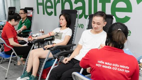 Herbalife Việt Nam tổ chức Ngày Hiến máu tình nguyện thường niên lần thứ 7, tiếp nhận 294 đơn vị máu