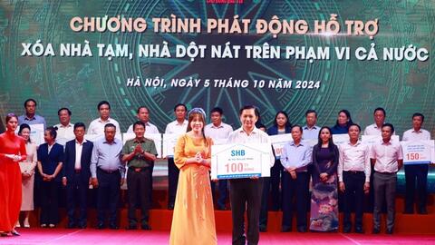 SHB dành gần 150 tỷ đồng đóng góp cho hoạt động an sinh xã hội