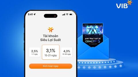 Thêm đặc quyền cho chủ tài khoản Siêu lợi suất của VIB