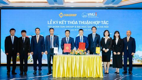 Sun Group đồng hành cùng Đại học Quốc gia Hà Nội trong đào tạo phát triển thế hệ trẻ