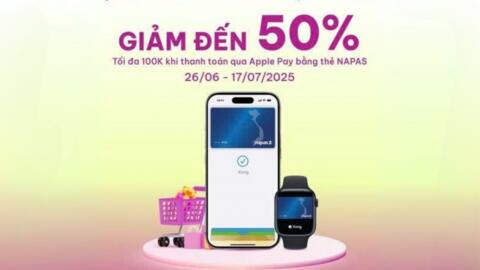 Đến AEON MALL, trải nghiệm mua sắm “chạm là giảm” với thẻ NAPAS qua Apple Pay