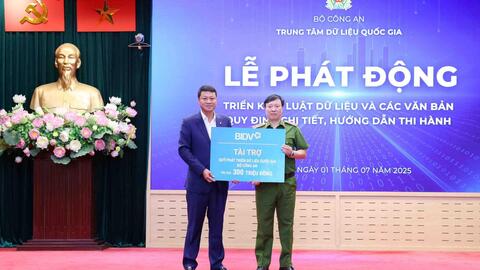 BIDV đồng hành cùng Trung tâm Dữ liệu quốc gia