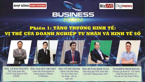 Những diễn giả sẽ thảo luận tại Diễn đàn Kinh doanh 2026 sáng 22/10