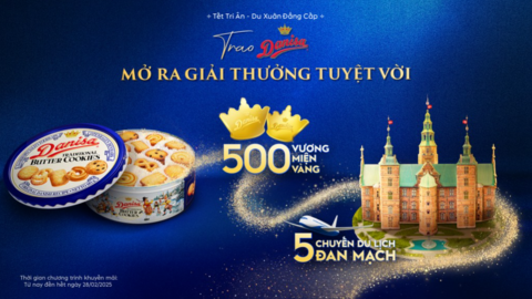 Danisa trao 5 chuyến du lịch Đan Mạch cùng 500 vương miện vàng dịp Tết 2025