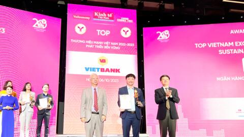 Vietbank nhận giải thưởng “Thương hiệu mạnh - phát triển bền vững 2023”