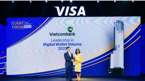 Visa vinh danh Vietcombank ở 12 hạng mục giải thưởng