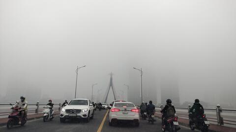 Sương mù dày đặc bất ngờ xuất hiện ở Đà Nẵng