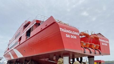 Doanh nghiệp nào sản xuất tàu cao tốc to nhất Việt Nam, số ghế gấp 3 lần Boeing 787, từ Vũng Tàu ra Côn Đảo chỉ mất hơn 3h?