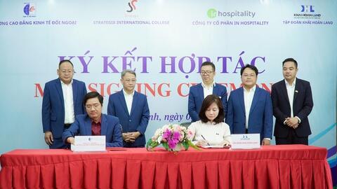 Khải Hoàn Land và Trường Cao đẳng Kinh tế Đối ngoại ký kết hợp tác bền vững