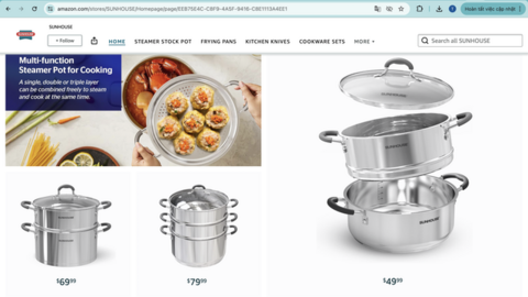 Amazon ghi nhận doanh số kỷ lục mùa Prime Day 2024, Sunhouse của Shark Phú bán được nhiều gấp rưỡi, túi nhựa sinh học Aneco bán được 2.000 sản phẩm