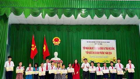 Nhà máy Nhiệt điện Vĩnh Tân 4 “tiếp bước" em đến trường