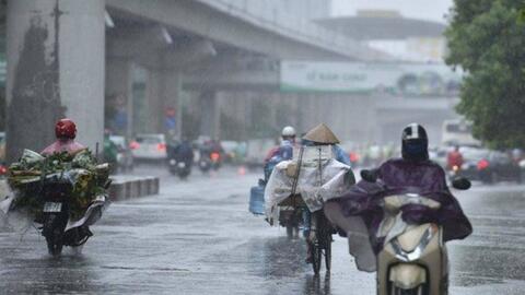 Thủ đô Hà Nội có mưa dông