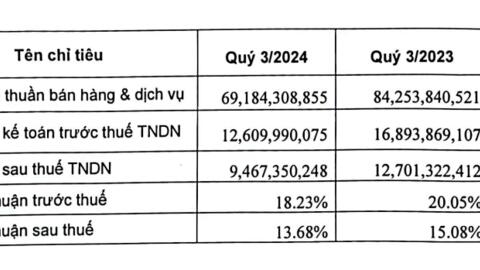 Doanh thu của Vocarimex - công ty con Tập đoàn Kido sụt giảm mạnh
