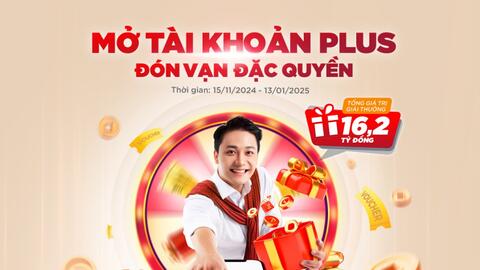 Cơ hội "rinh" iPhone 16 khi mở tài khoản Plus trên Agribank Plus