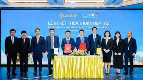 Sun Group đồng hành cùng Đại học Quốc gia Hà Nội trong đào tạo phát triển thế hệ trẻ