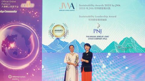 PNJ được vinh danh Lãnh đạo phát triển bền vững tại JWA 2025