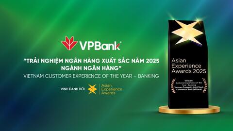 VPBank được vinh danh tại Giải thưởng Trải nghiệm Châu Á 2025