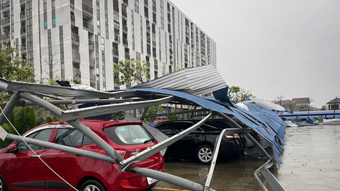 Những hình ảnh mới nhất về thiệt hại do bão số 10 gây ra tại Hà Tĩnh