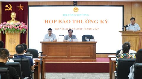 Họp báo thường kỳ Bộ Công Thương quý III/2025