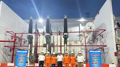 Đóng điện thành công máy biến áp 220kV do MEEPOWER sản xuất  tại Trạm Bình Tân