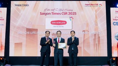 Dai-ichi Life Việt Nam được vinh danh “Doanh nghiệp Vì Cộng đồng - Saigon Times CSR” lần thứ 7 liên tiếp