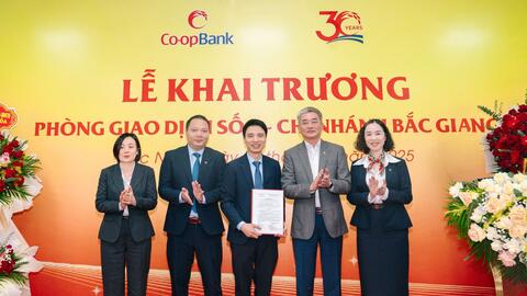 Co-opBank chi nhánh Bắc Giang khai trương Phòng giao dịch số 2