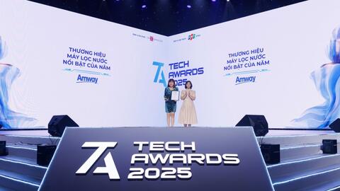 Amway lập cú "hattrick" với giải “Thương hiệu Máy lọc nước nổi bật của năm” tại Tech Awards 2025